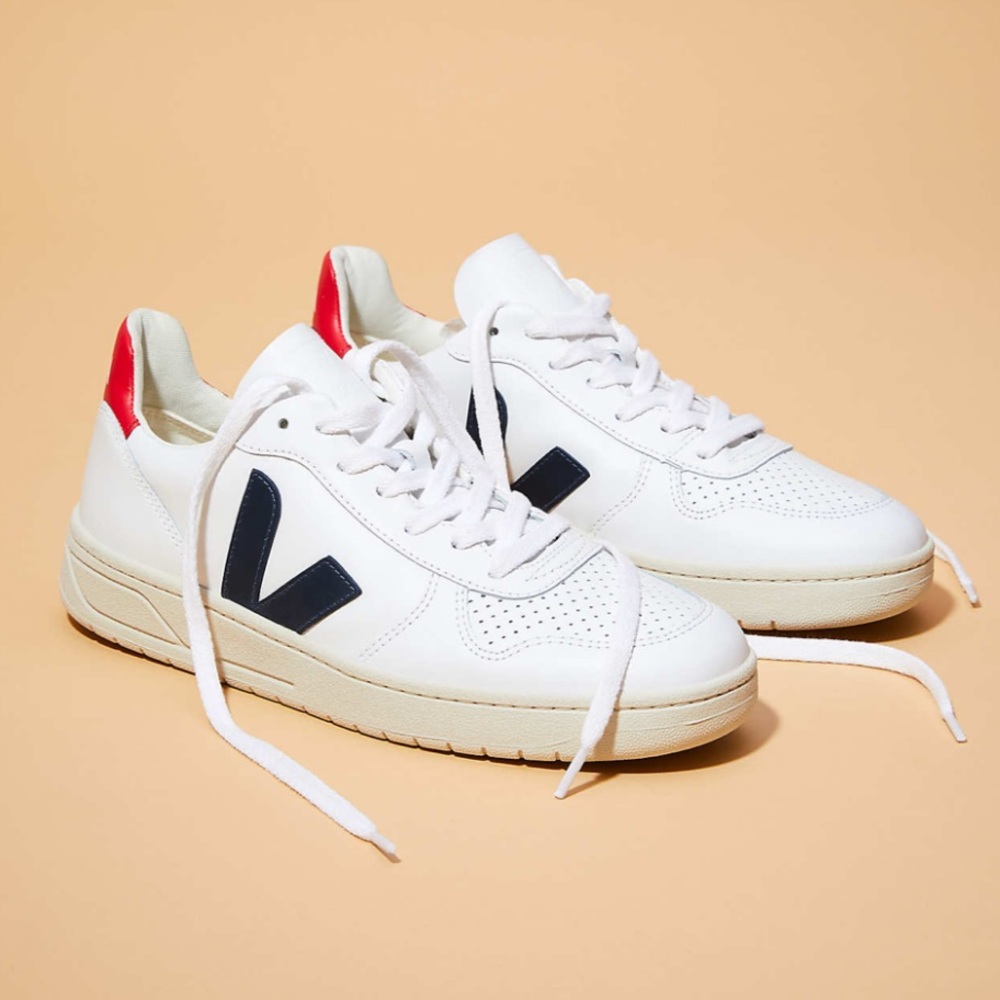 Veja V-10 Extra White Nautico Pekin Sneakers
